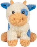 Vacas de peluche microondables y ponderadas, Vaca manchada azul