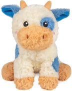 Vacas de peluche microondables y ponderadas, Vaca manchada azul