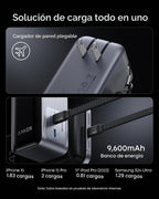 Anker Prime Power Bank, 9,600mAh 65W, enchufe de CA incorporado