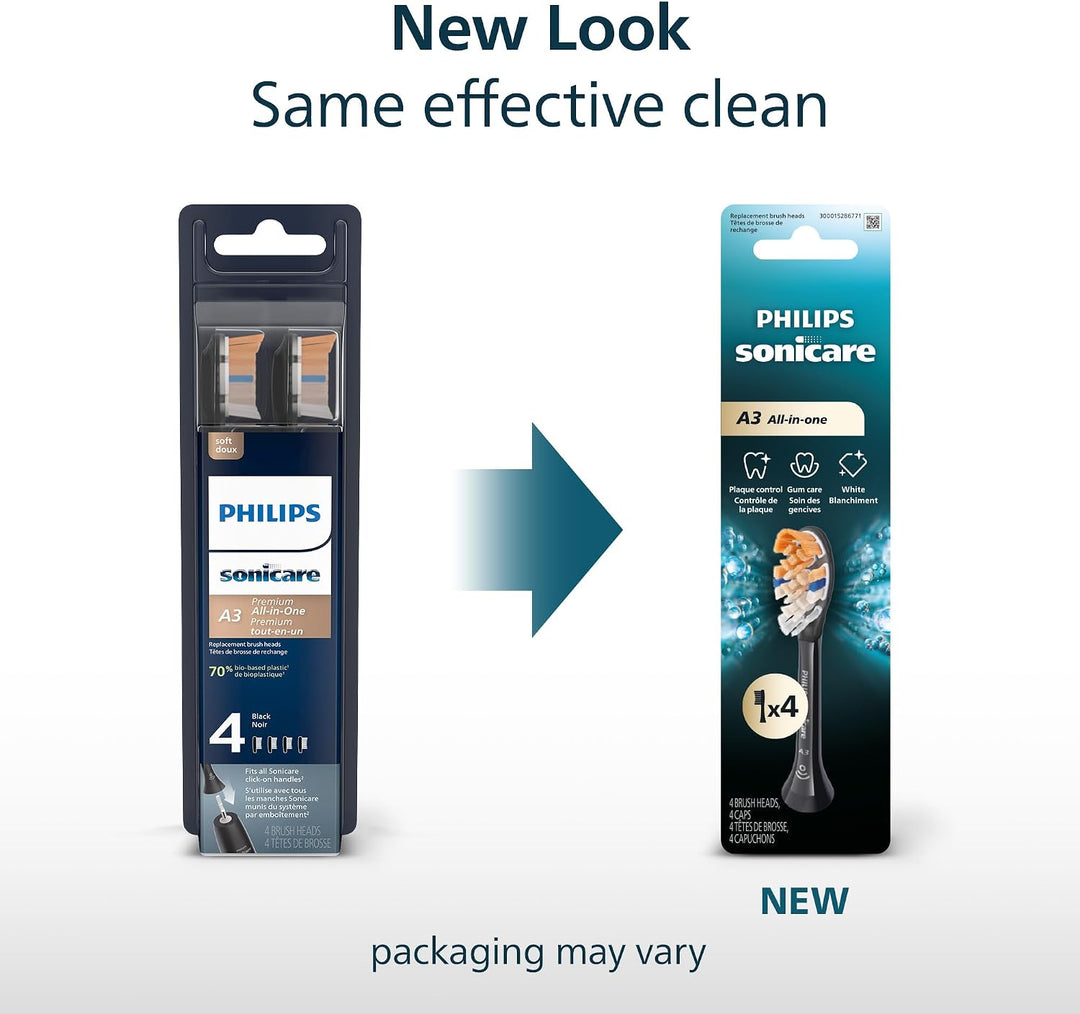 Philips Sonicare A3 All-in-One - Cabezales de repuesto originales p...