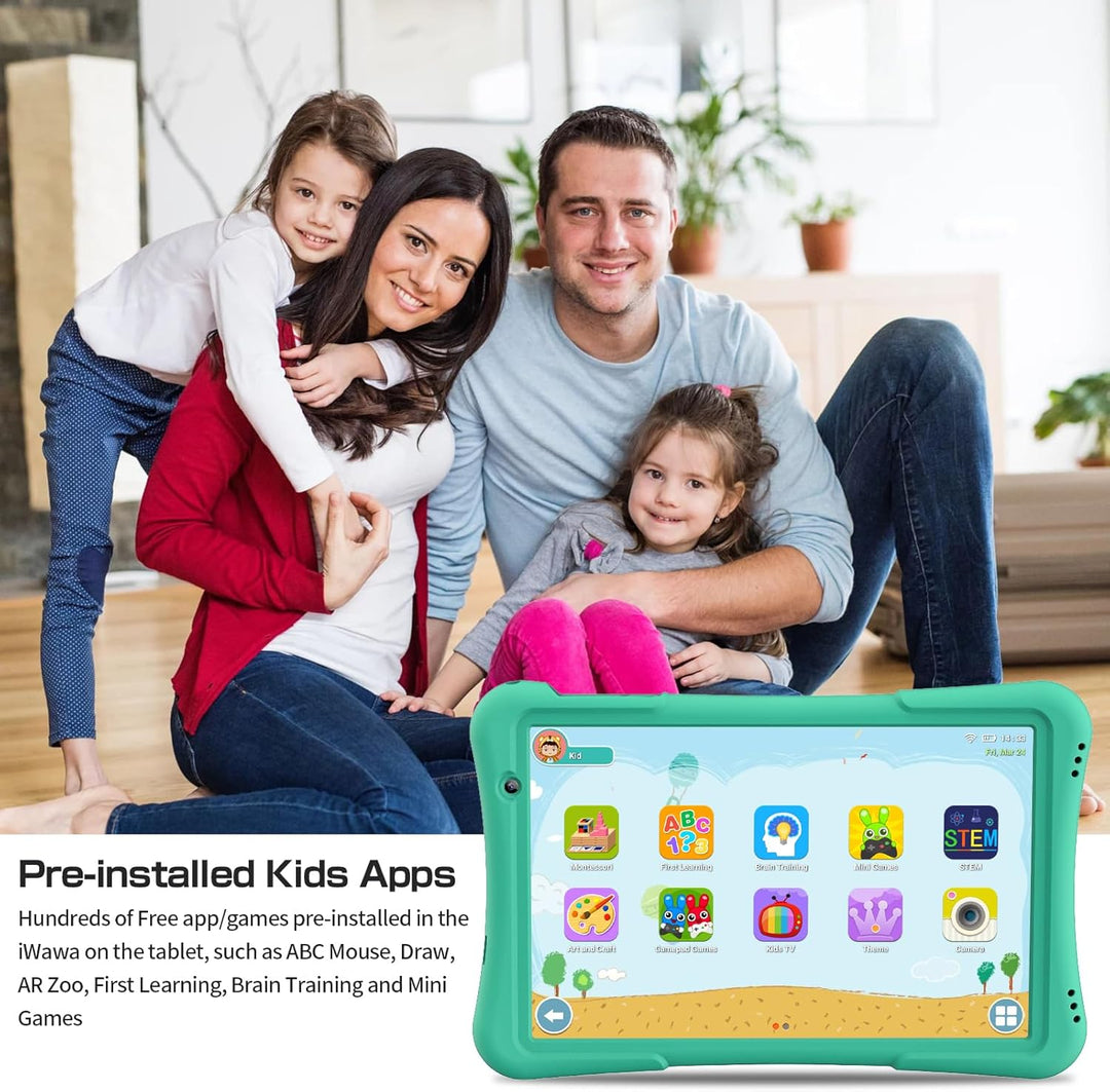 PRITOM Tableta para niños de 10 pulgadas Android 14, 32GB, Quad-Cor...