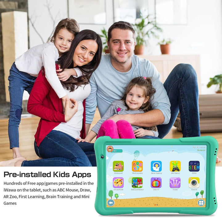 PRITOM Tableta para niños de 10 pulgadas Android 14, 32GB, Quad-Cor...