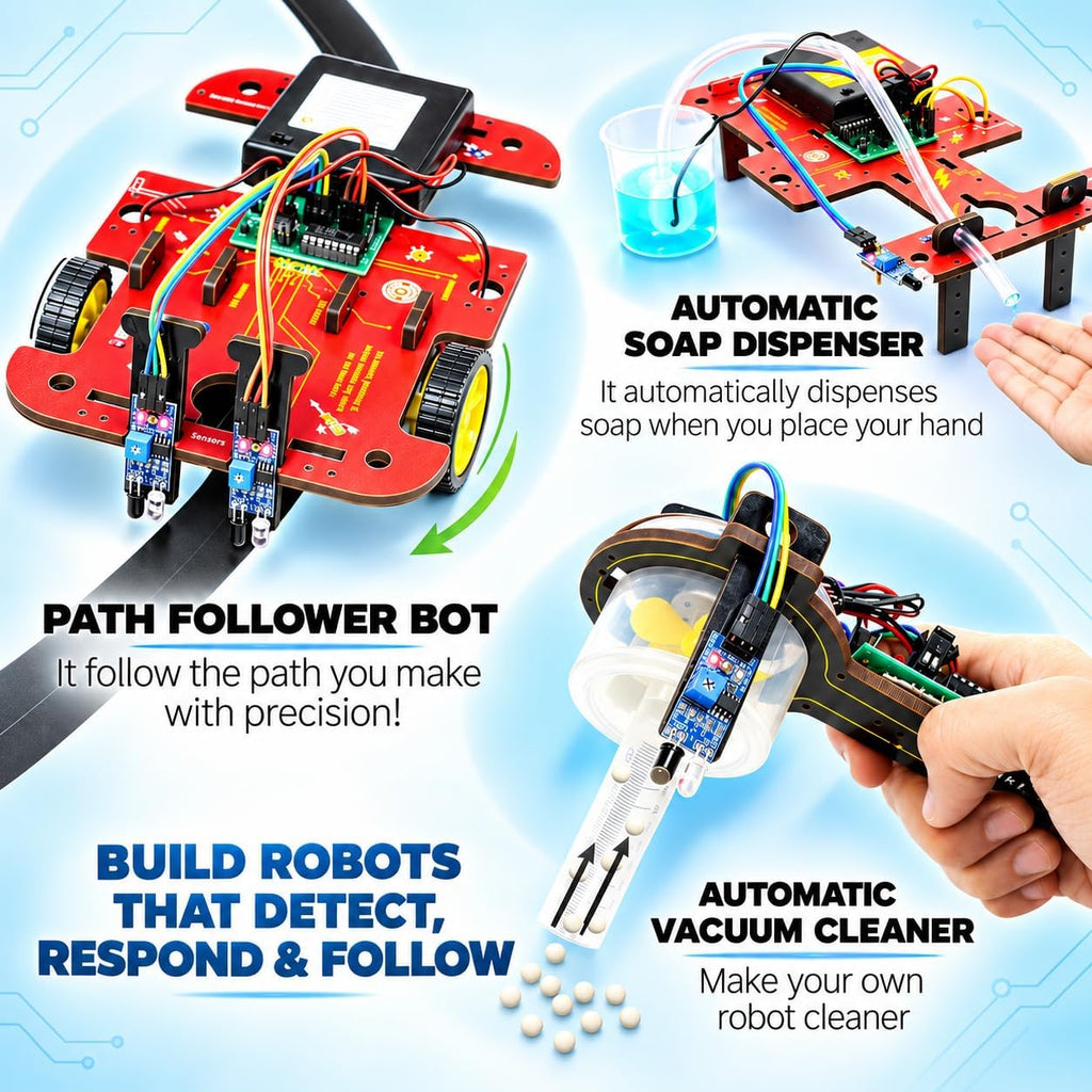 ButterflyEdufields - Kits de robótica STEM 40 en 1 para niños de 8 a 12 años | Proyectos de robots de bricolaje para niños con tablero electrónico y sensores | El mejor regalo educativo de educación