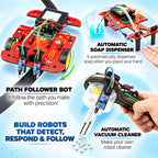 ButterflyEdufields - Kits de robótica STEM 40 en 1 para niños de 8 a 12 años | Proyectos de robots de bricolaje para niños con tablero electrónico y sensores | El mejor regalo educativo de educación