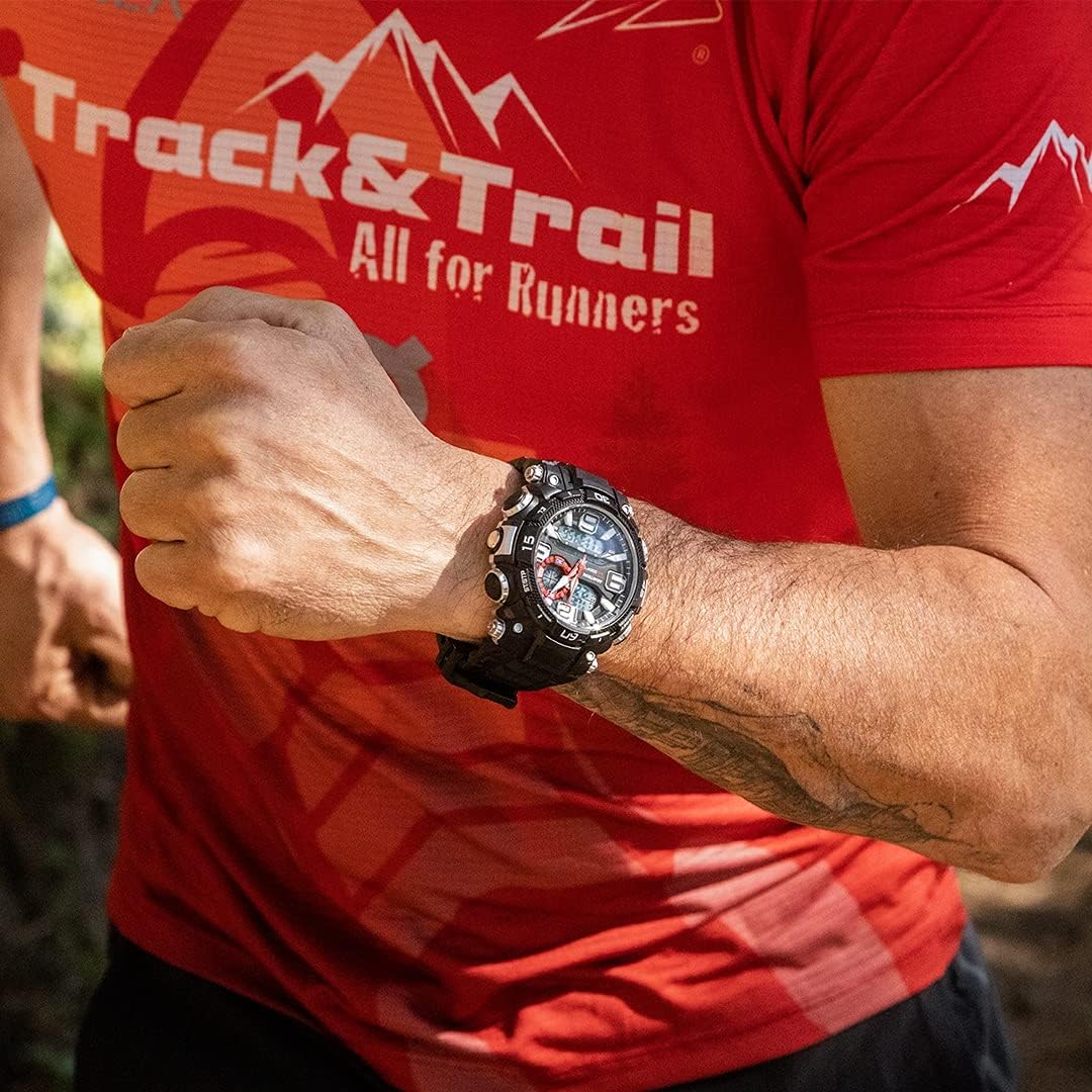 Armitron Sport Reloj analógico-digital con correa de resina para hombre