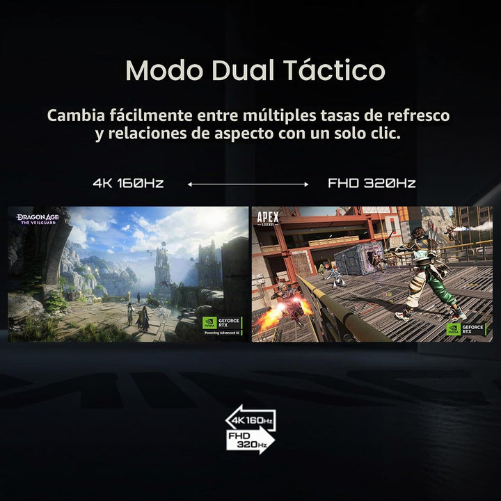 GIGABYTE - G27U - Monitor de juegos de modo dual SS IPS de 27"...