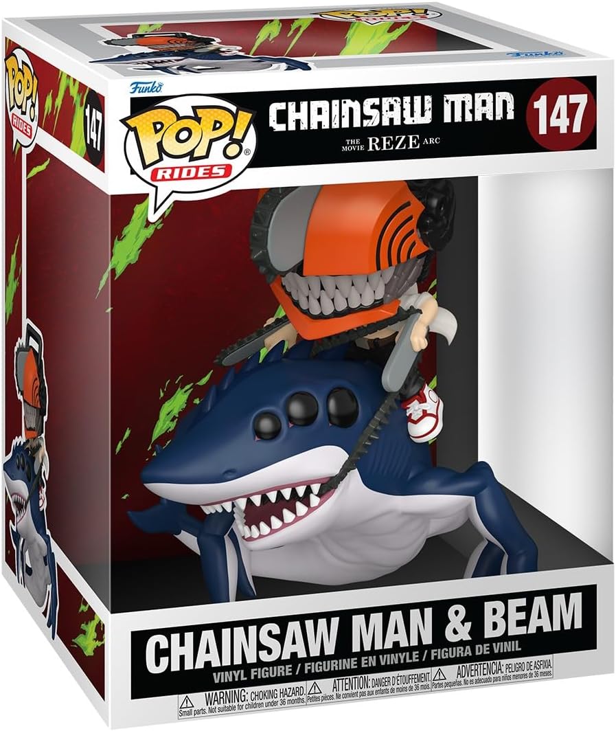 Funko Pop! Rides Deluxe: Chainsaw Man Reze - Chainsaw Man and Beam...