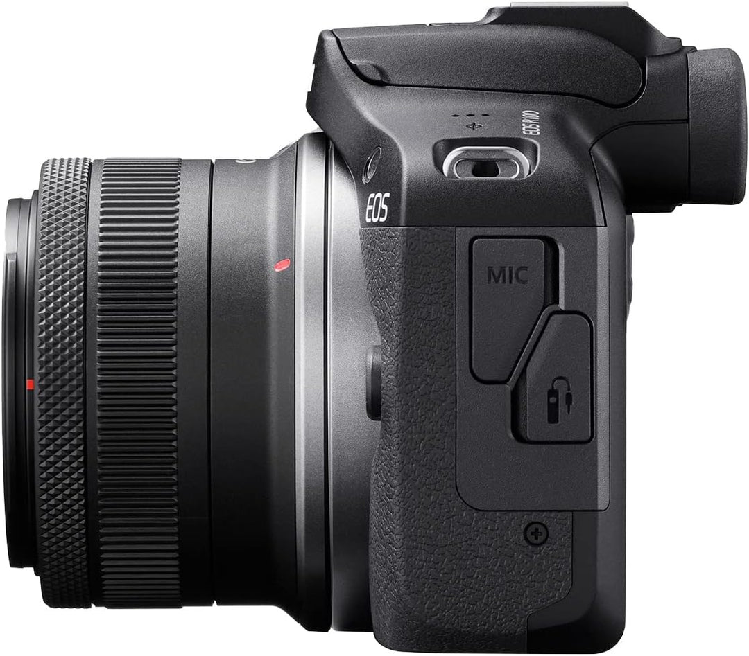 Canon Cámara sin espejo EOS R100 con lentes de 0.709-1.772 in y 2.1...