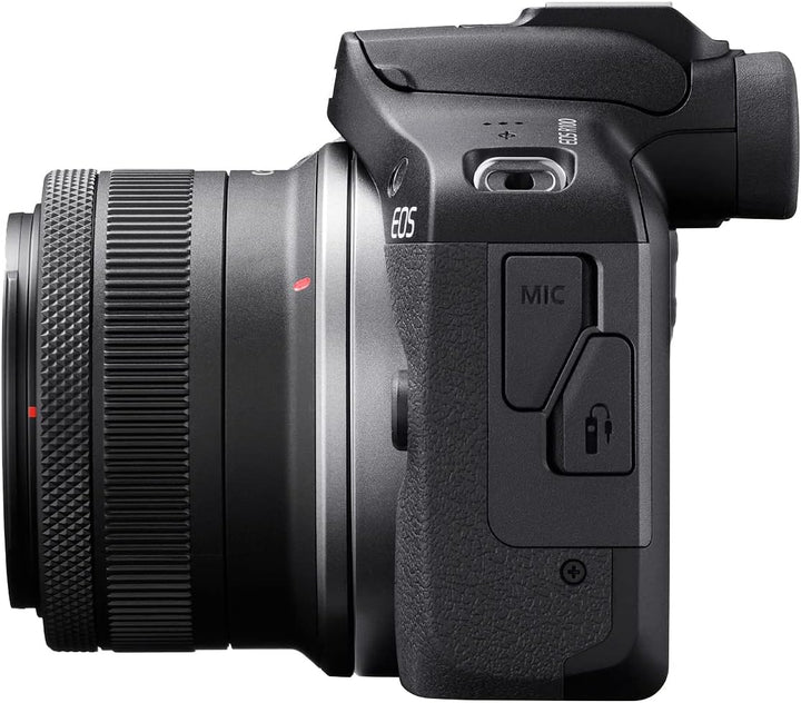 Canon Cámara sin espejo EOS R100 con lentes de 0.709-1.772 in y 2.1...