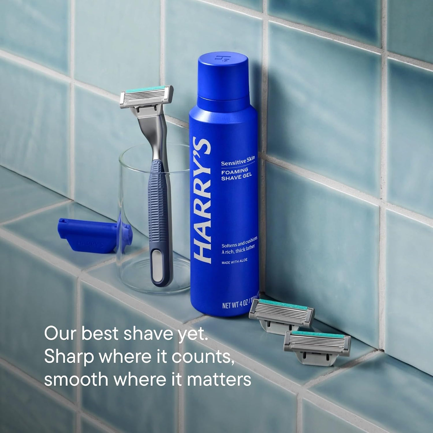 Harry's Plus Starter` Kit de afeitado para hombre, mango premiu...