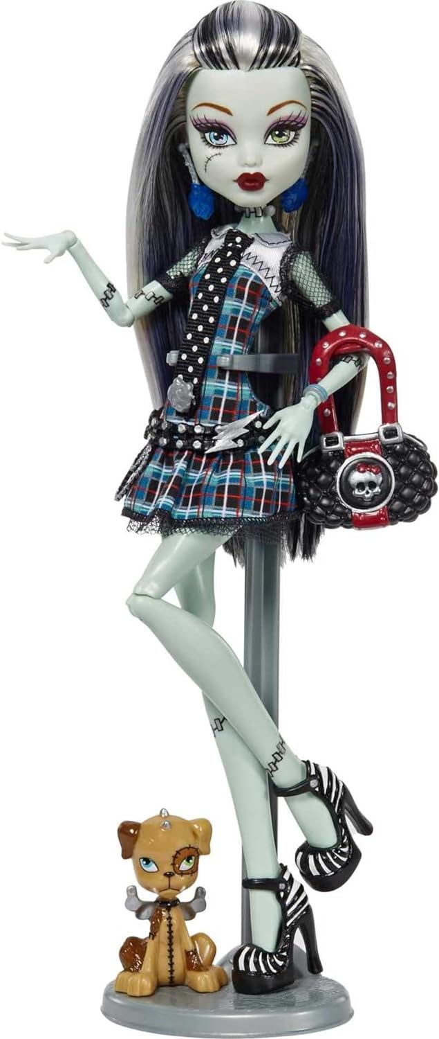 Muñeca de reproducción Monster High Frankie Stein con moda y zapato...