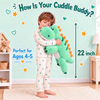 Dinosaurio de peluche para microondas, 20 pulgadas