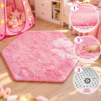 Princess Castle - Tienda de campaña para niñas con alfombra, tienda de campaña desplegable para niños