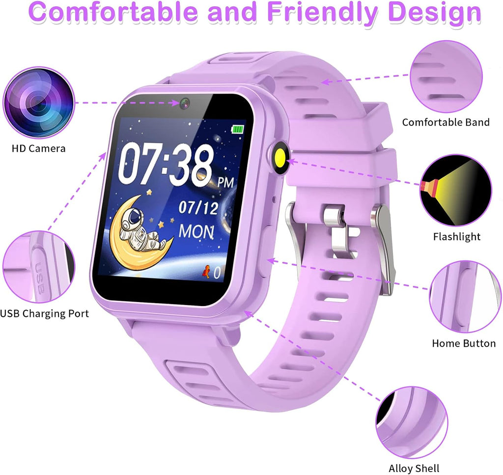 Relojes inteligentes para niños, regalos para niñas de 3 a 12 años