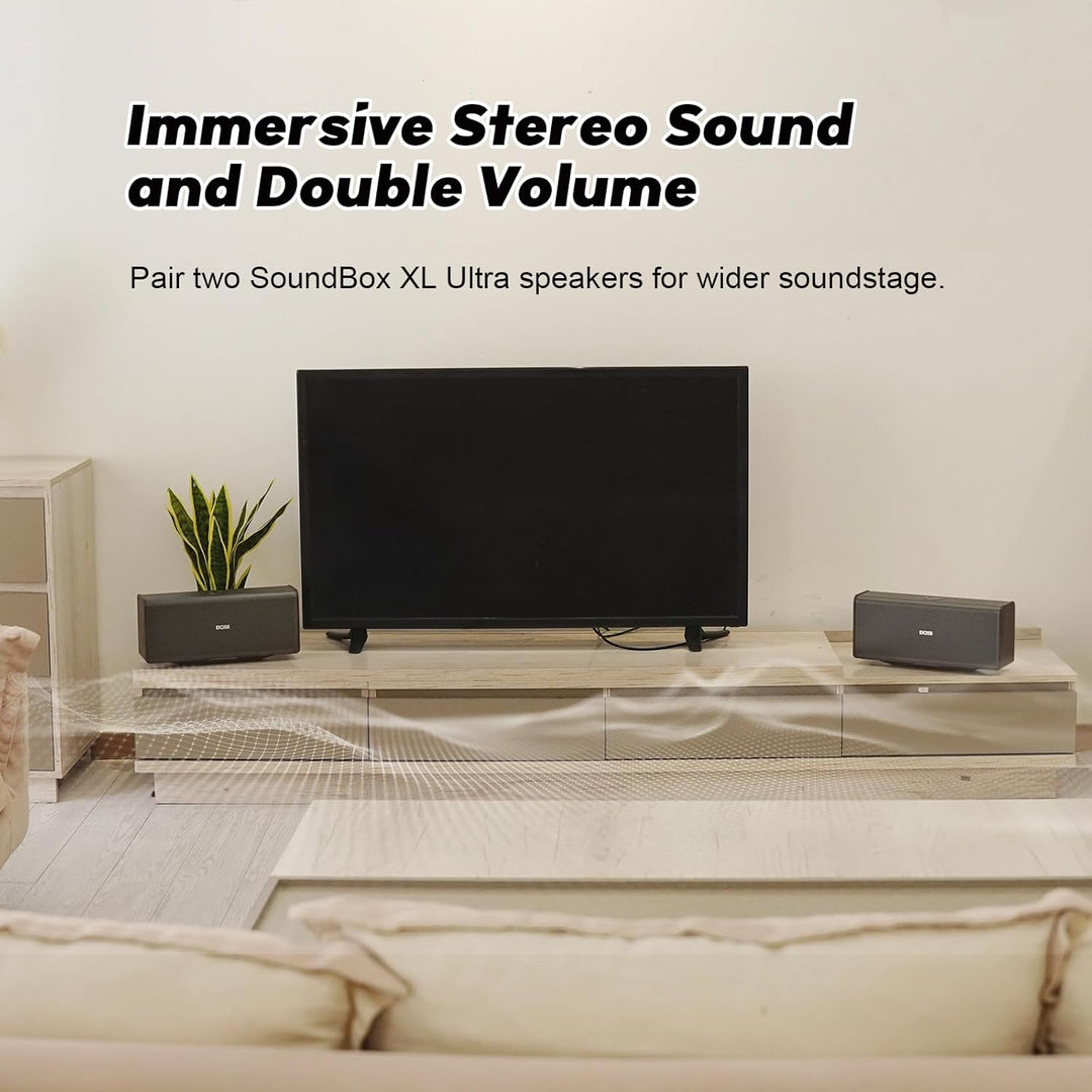 DOSS SoundBox Ultra - Altavoz Bluetooth con audio de 2.1 canales, s...