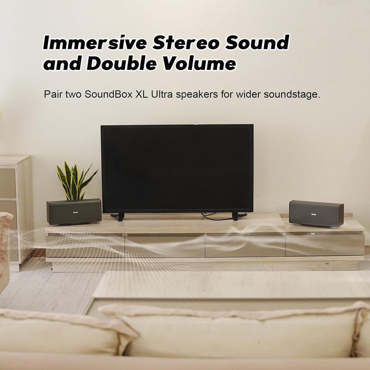 DOSS SoundBox Ultra - Altavoz Bluetooth con audio de 2.1 canales, s...