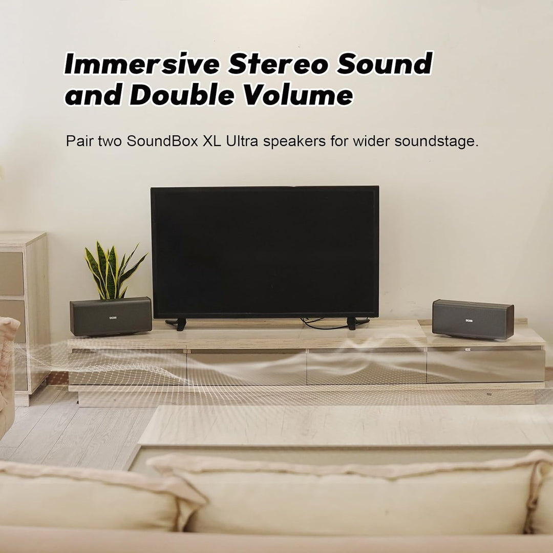 DOSS SoundBox Ultra - Altavoz Bluetooth con audio de 2.1 canales, s...