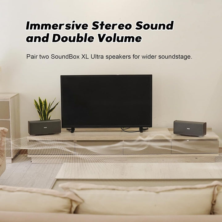 DOSS SoundBox Ultra - Altavoz Bluetooth con audio de 2.1 canales, s...