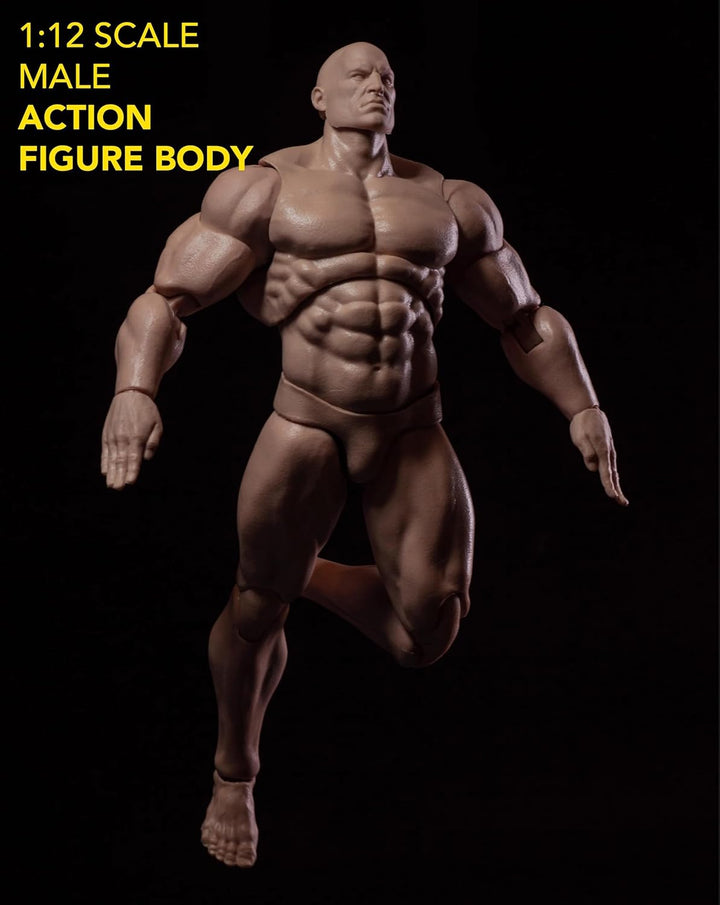 Fremego Figura de acción masculina a escala 1\/12, 6 pulgadas, súpe...