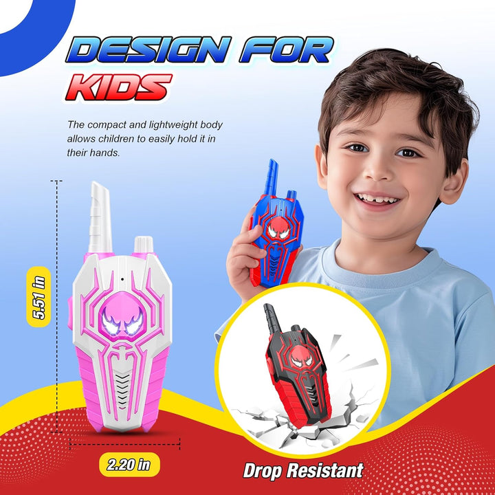 Walkie Talkies para niños y niñas: paquete de 3 juguetes para niños...