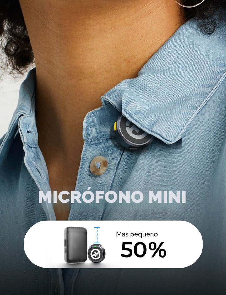 Micrófono inalámbrico Hollyland Lark M2 para iPhone\/Cámara\/Androi...