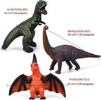 Gzsbaby 6 juguetes de dinosaurio jumbo para niños de 3 a 5 años y niños pequeños, juguetes de dinosaurio grandes y suaves para los amantes – regalos de fiesta perfectos, regalos de cumpleaños