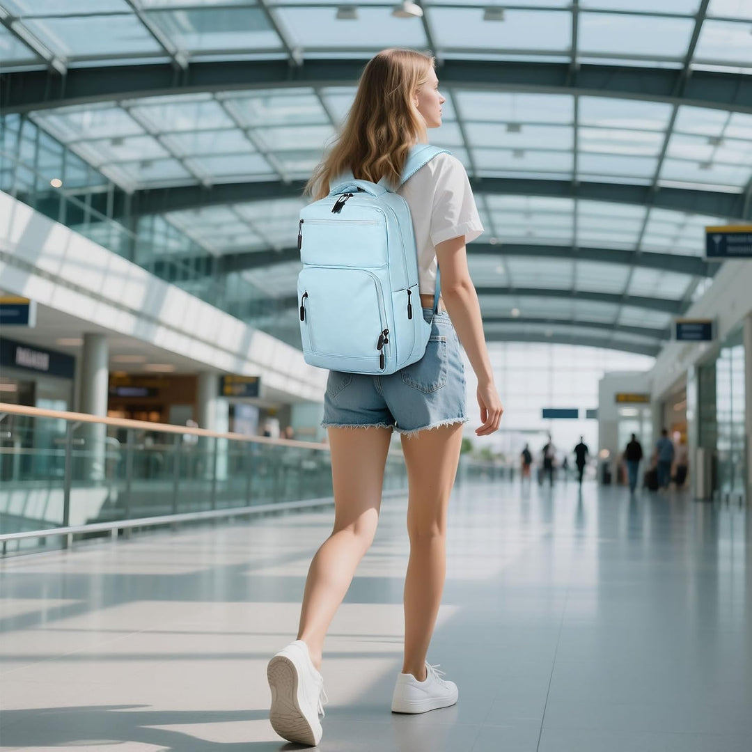 SUIKIHUM Mochila impermeable para portátil para hombres y mujeres,...