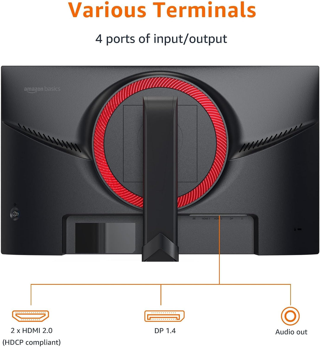 Amazon Basics Monitor para juegos de 24 pulgadas (23.8 pulgadas vis...