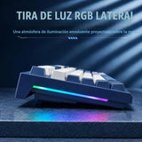 RK ROYAL KLUDGE R104 Teclado mecánico con cable de tamaño completo,...