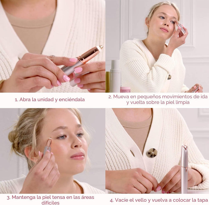 Finishing Touch Flawless Brows - Depiladora eléctrica de cejas con...