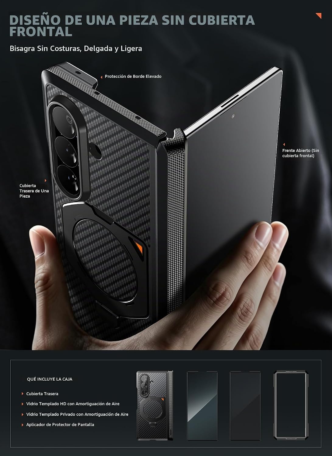 SUPCASE Funda para Galaxy Z Fold 8 Ultra/Z Fold 7, soporte magnético de 360