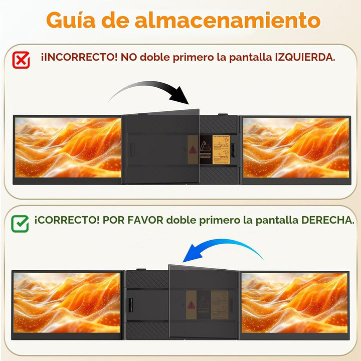 ROYY - Extensor de pantalla para laptop, monitor portátil 1080P FHD...