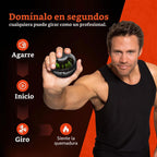 NSD Giroscopio de Arranque Manual con Empuje del Pulgar – Hasta 15,000-18,000 RPM Fortalecedor de Mano y Muñeca Premium y Duradero para Entrenamiento de Fuerza de Agarreh, Ejercicio de Antebrazo y Alivio del Dolor