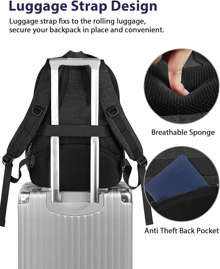 MATEIN Mochila extragrande de viaje para laptop de 50 L, resistente...
