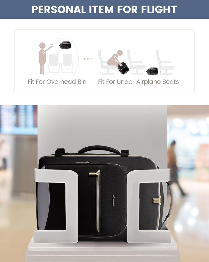 LOVEVOOK Mochila de viaje para mujeres y hombres, 40L, aprobada por...