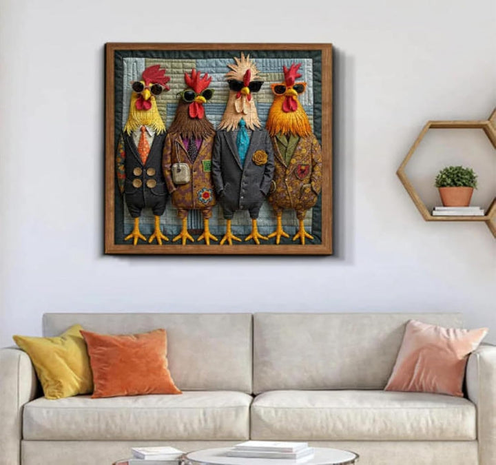 Runway Roosters - Rompecabezas de 1000 piezas para adultos