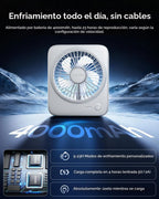 Otlonpe Ventilador de escritorio portátil personal, pequeño ventila...