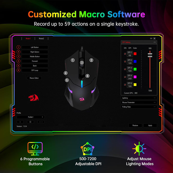 REDRAGON S101 Set combo