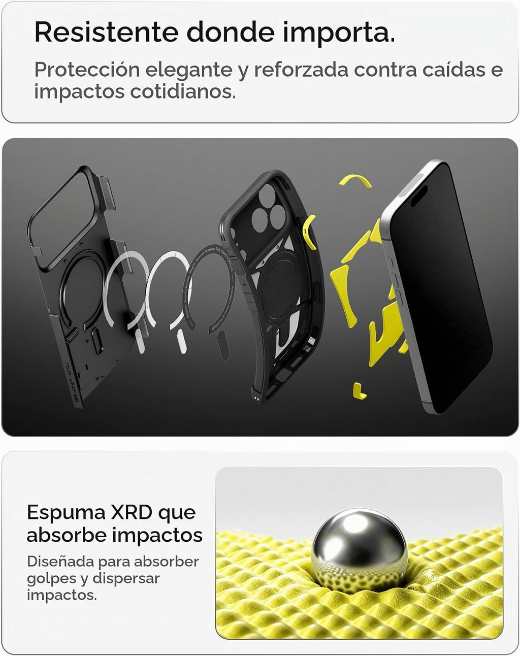 Spigen Tough Armor T MagFit - Funda para iPhone 17 Pro / 18 Pro