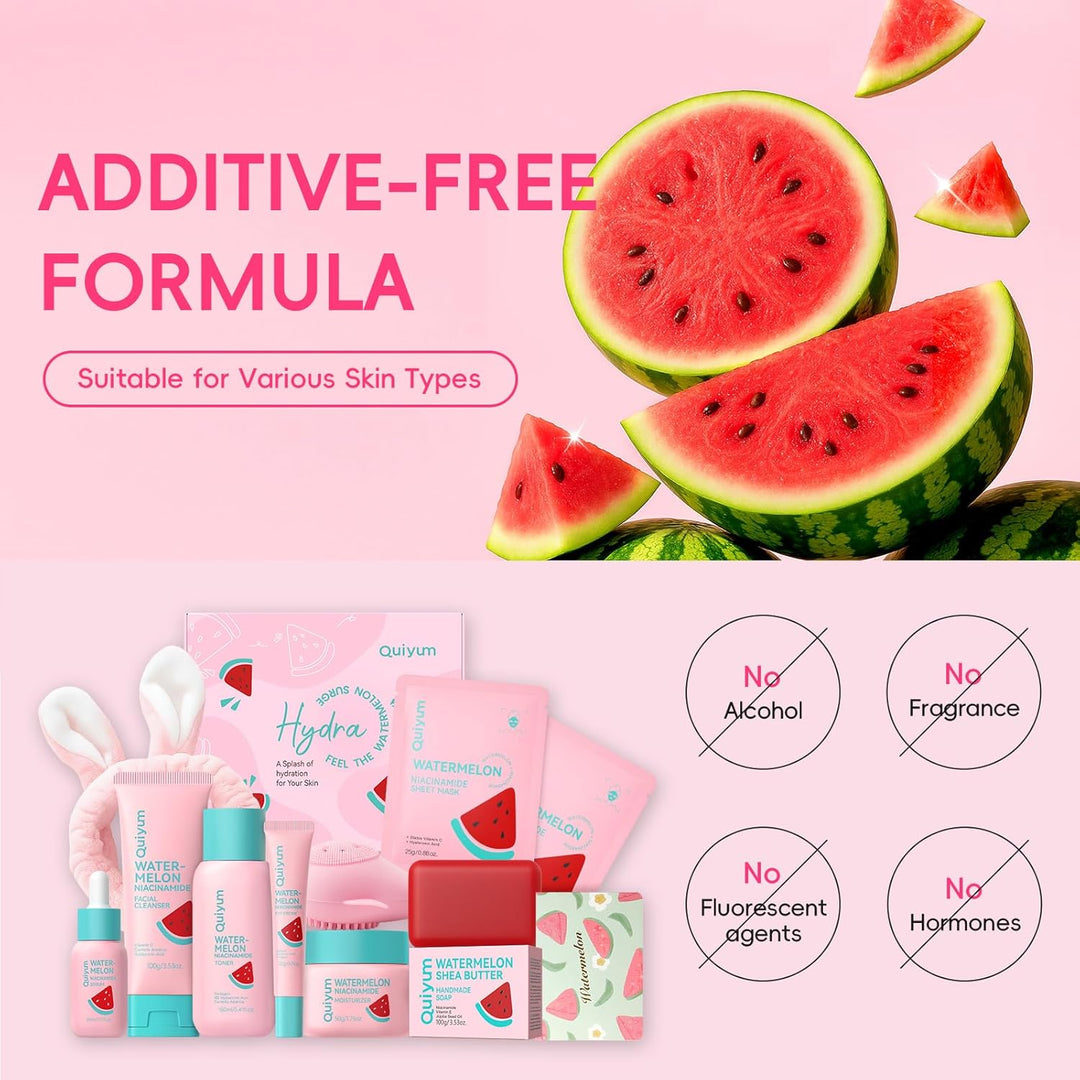 QUIYUM - Kit de cuidado de la piel de sandía para adolescentes y ni...
