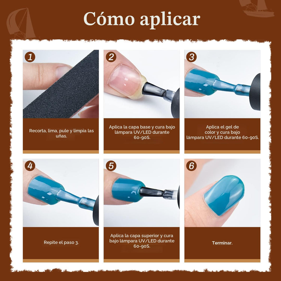 JODSONE - Juego de 100 esmaltes de uñas de gel (5 ml cada uno) con...