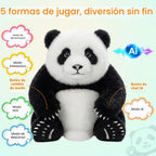 GOLABS Panda Plush AI Toy para niños de 3 años, compañero interactivo