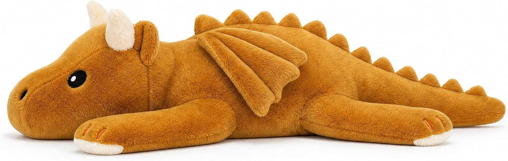 Brease Animal de peluche de dragón naranja con peso de 5 libras sin perfume, grande, lindo dragón de peluche para abrazo suave y momentos tranquilos, compañero suave para niños y adultos, peluche