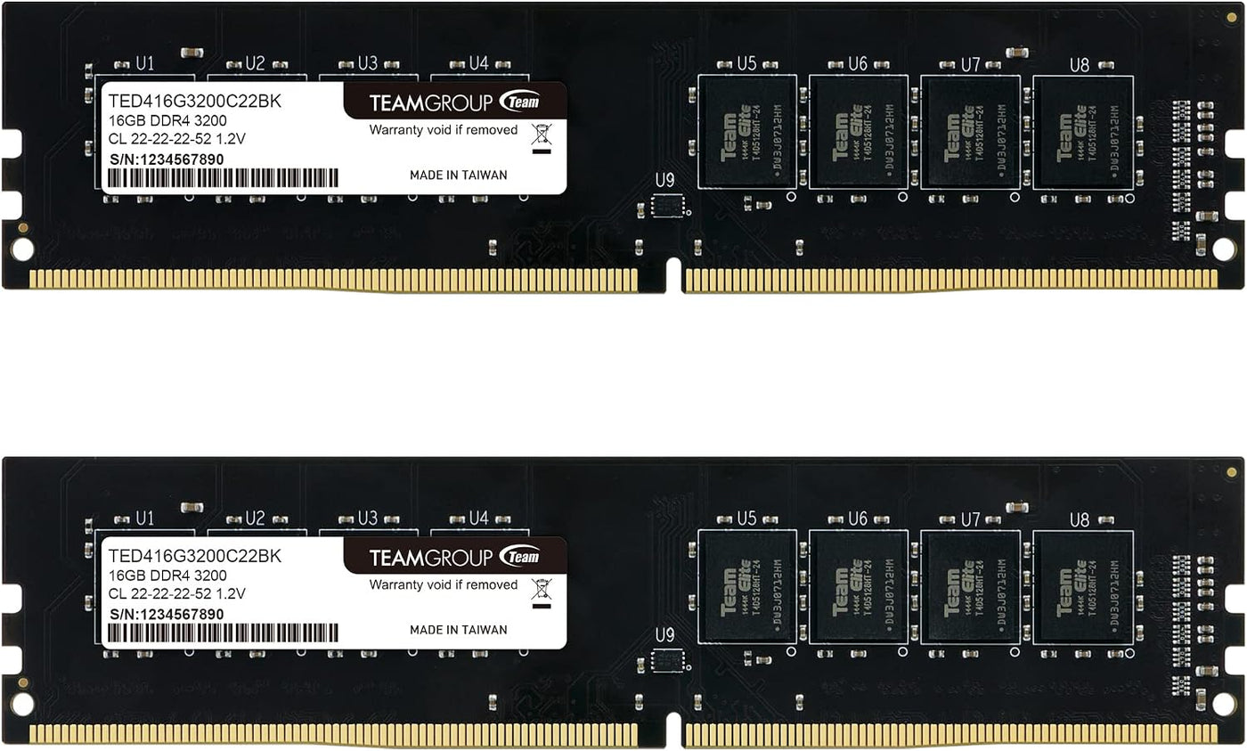 TEAMGROUP Elite DDR4 Kit de 32 GB (2 x 16 GB) 3200 MHz PC4-25600 CL...
