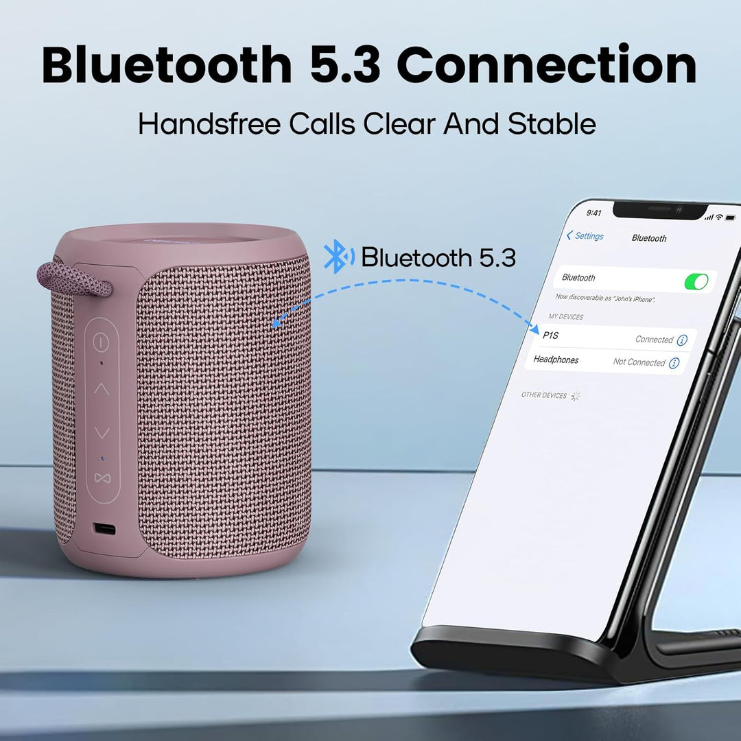 Altavoz Bluetooth inalámbrico, IP67 impermeable y a prueba de polvo...