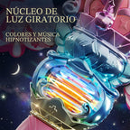 Uregoio - Varita giratoria de burbujas de princesa con luz para niñas (rosa)