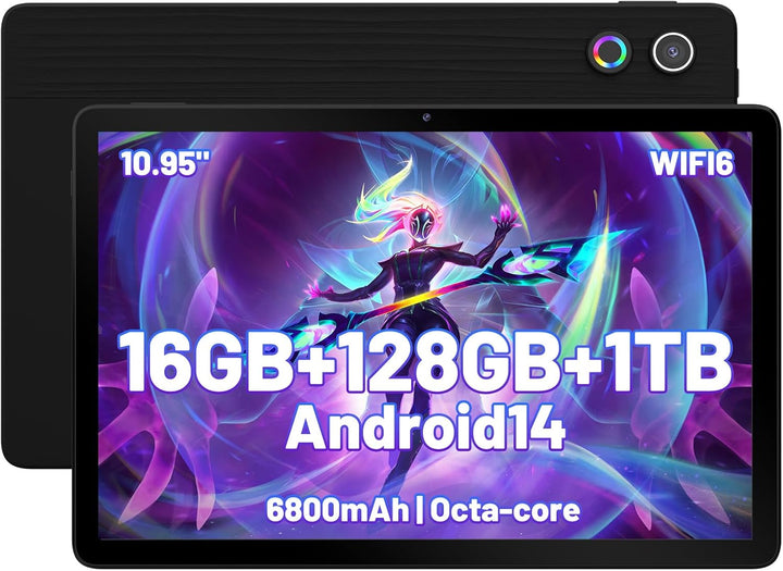 Glesso - Tablet Android de 10.95 pulgadas, 16 GB de RAM, 128 GB de...