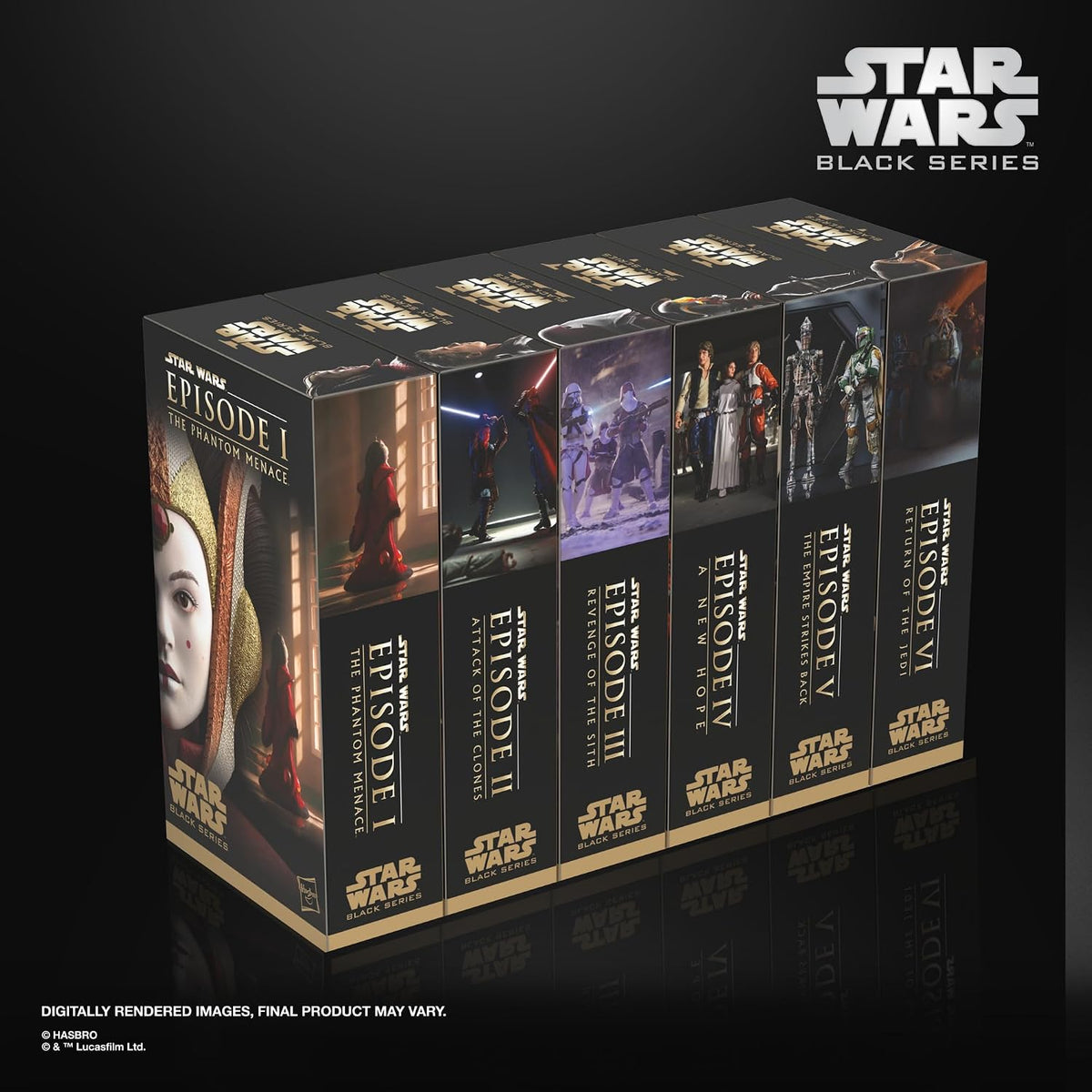 STAR WARS Black Series Colección Saga Multipack