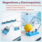 Kit de imanes de ciencia de 79 piezas para niños de 8 a 16 años, laboratorio de electricidad de física STEM definitivo, juego de experimentos de lujo con extensos circuitos de imanes