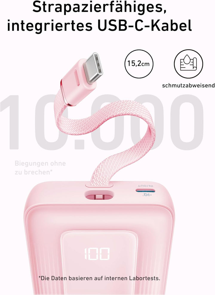 Anker Banco de energía de 30 W y 45 W y 20,000 mAh con cable USB-C...